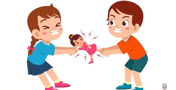 عکس نقاشی دختر عصبانی ساده