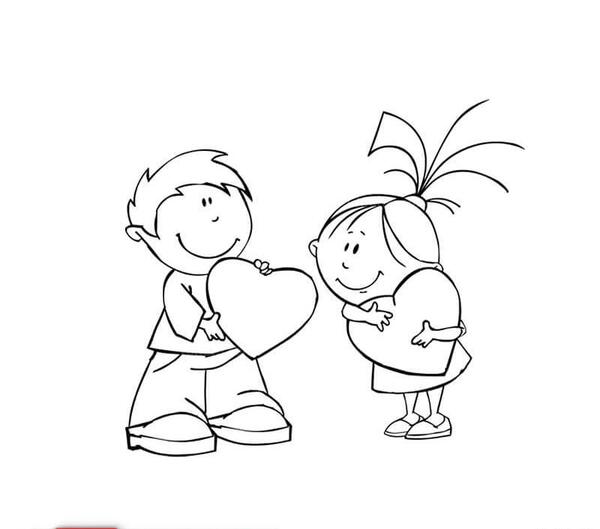 عکس نقاشی عاشقانه دختر پسر