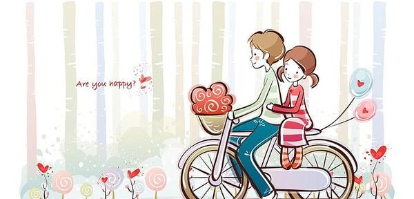 عکس نقاشی عاشقانه دختر و پسر
