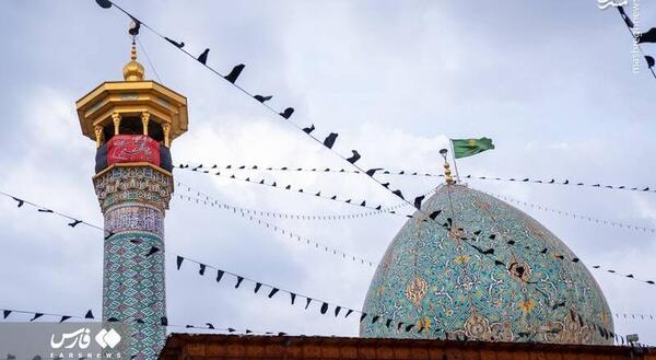 عکس گنبد حرم شاهچراغ