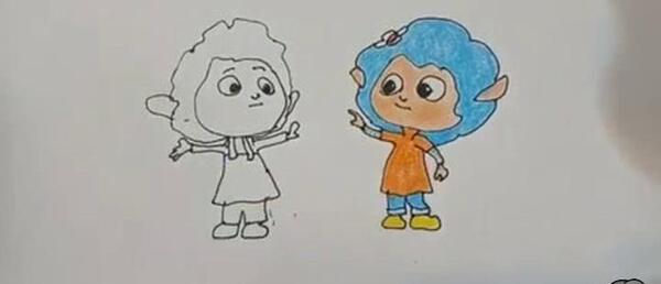 عکس نقاشی سه دختر قهرمان
