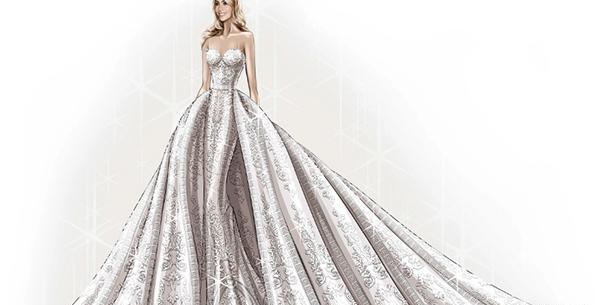 عکس نقاشی دختر دامن قلبی