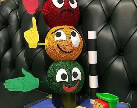 عکس کاردستی چراغ راهنمایی
