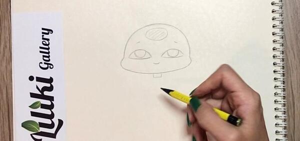 عکس نقاشی دختر کفشدوزکی گام به گام