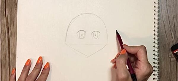 عکس نقاشی دختر انیمه ای گام به گام