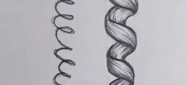 عکس نقاشی دختر مو فرفری اسان