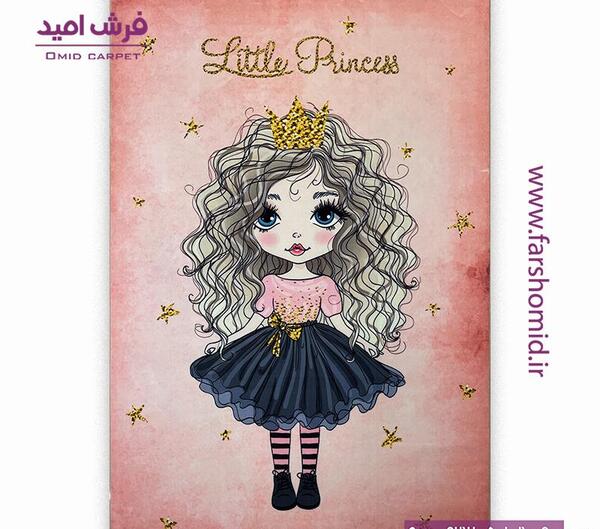عکس نقاشی دختر مو فرفری خوشگل