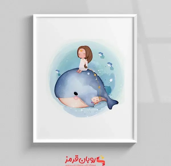 عکس نقاشی دختر مو بلند فانتزی