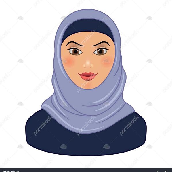 عکس نقاشی دختر محجبه خوشگل