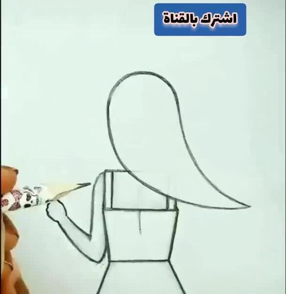 عکس نقاشی دختر نقاشی دختر ساده