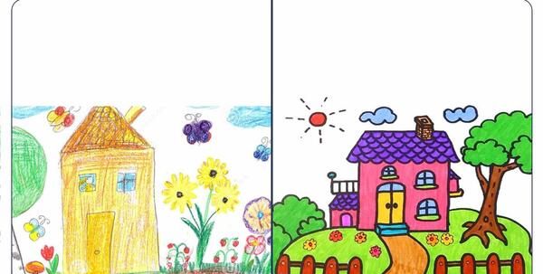 عکس نقاشی یک دختر ۸ ساله