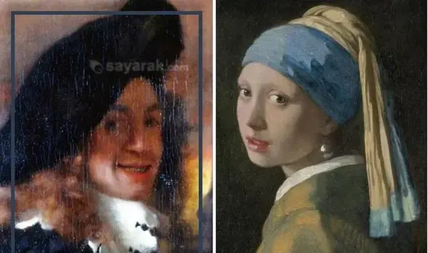 عکس نقاشی دختری با گوشواره مروارید