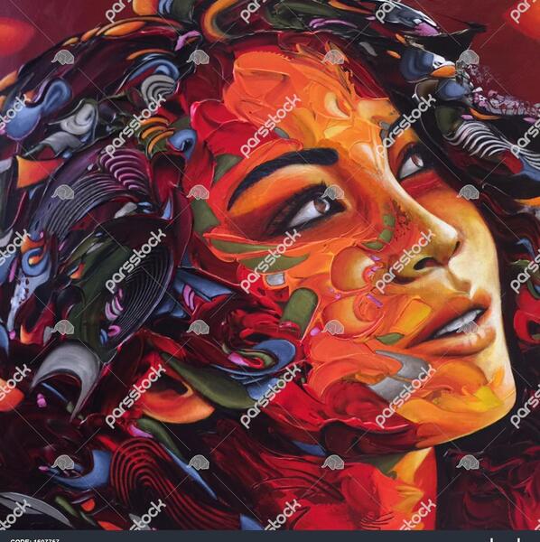 عکس نقاشی دختری که