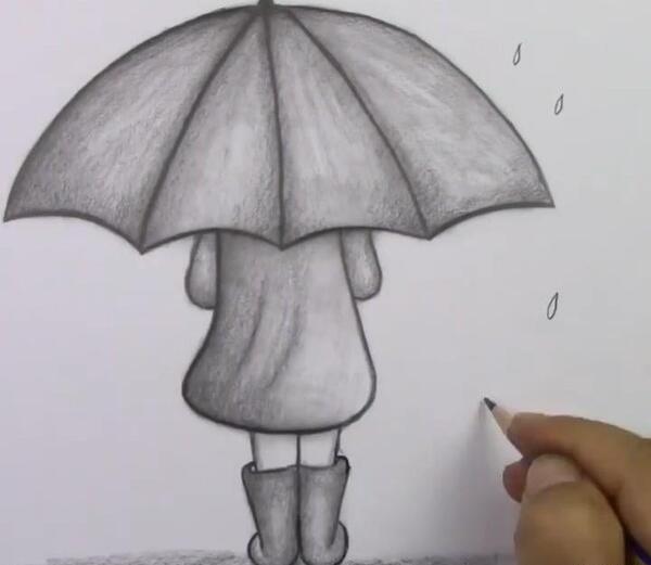 عکس نقاشی دختری که حجاب دارد