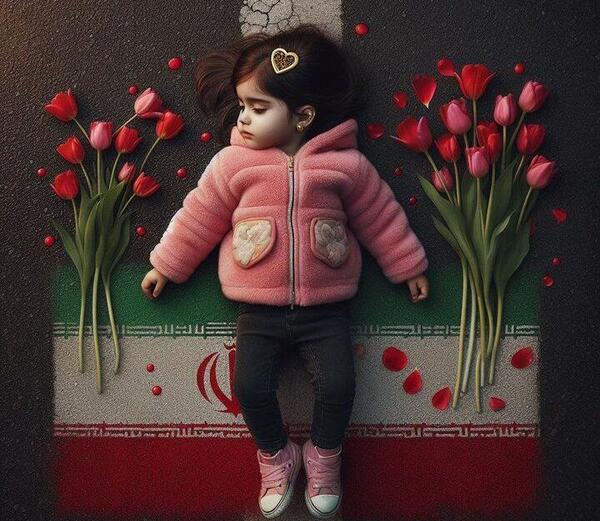 عکس نقاشی دختری که حجاب دارد