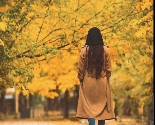 عکس زیبای دختر پاییزی