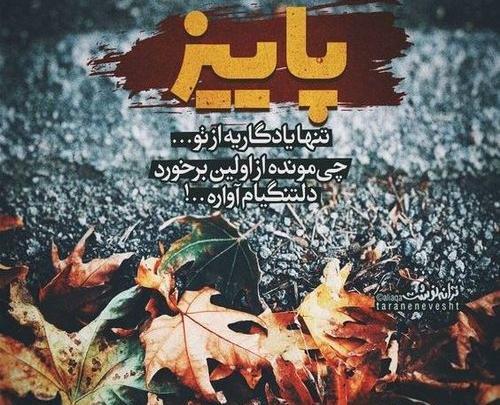 عکس نوشته دار پاییزی
