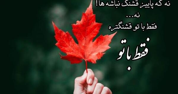 عکس نوشته دار پاییزی