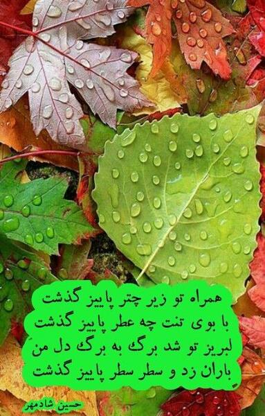 عکس متن پاییزی عاشقانه