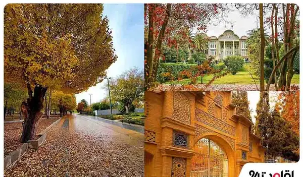 عکس خانه قدیمی پاییزی