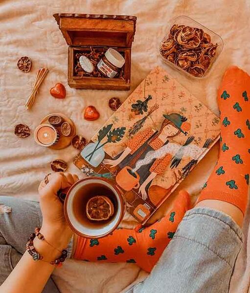 عکس پاییزی و قهوه