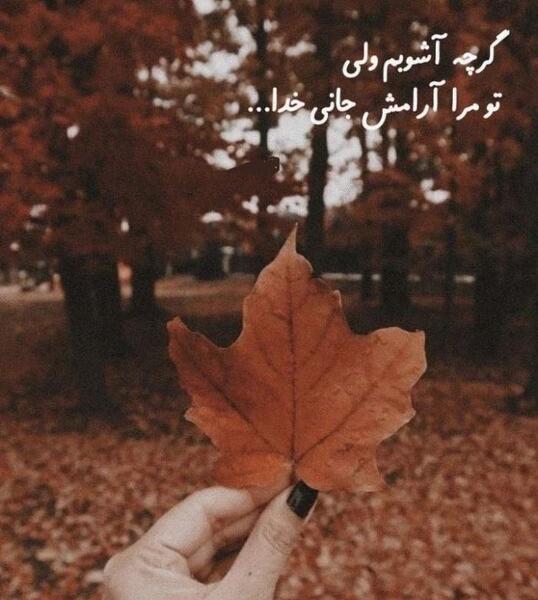 عکس شعر پاییزی
