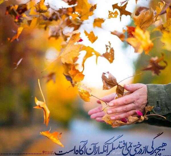 عکس پاییزی خدایا شکرت