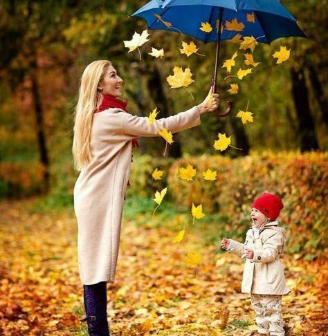 عکس چتر پاییزی
