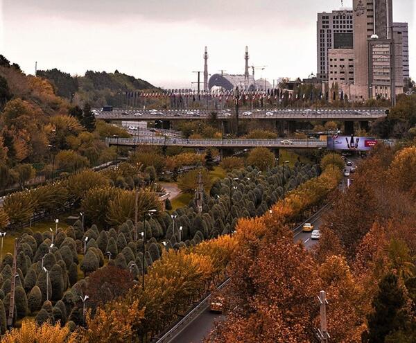 عکس هوای پاییزی تهران