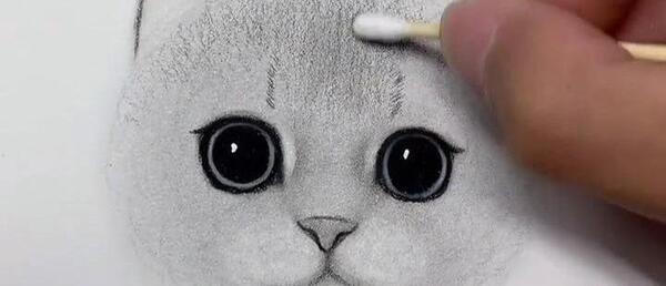عکس نقاشی گربه خیلی ساده