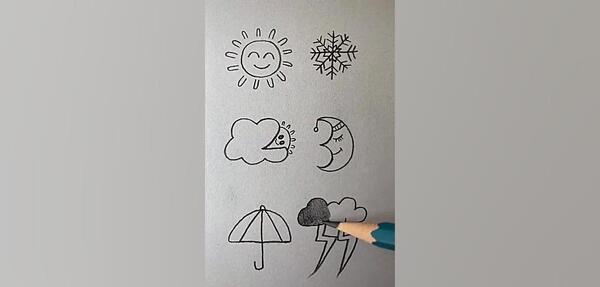 عکس نقاشی ساده و خیلی قشنگ