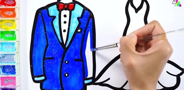 عکس نقاشی عروس دریایی ساده
