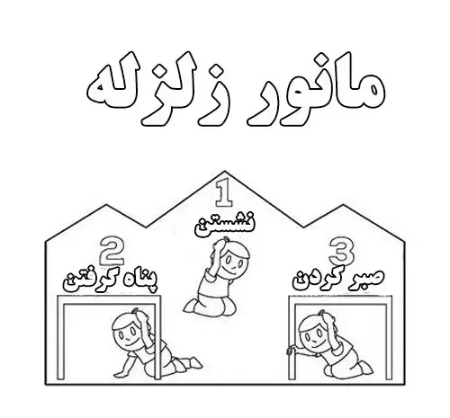 عکس نقاشی زلزله ساده