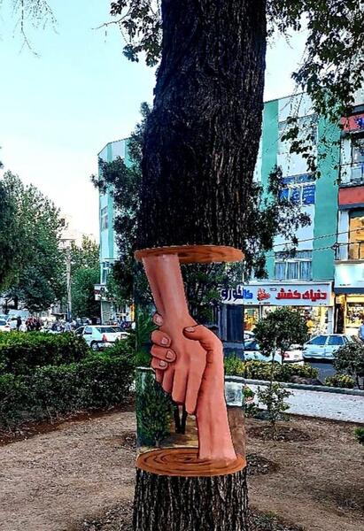 عکس نقاشی درخت خشک ساده