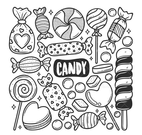 عکس نقاشی آبنبات ساده