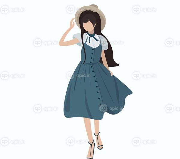 عکس نقاشی دختر بدون چهره