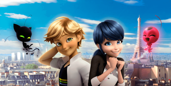 عکس مرینت و دختر کفشدوزکی و گربه سیاه