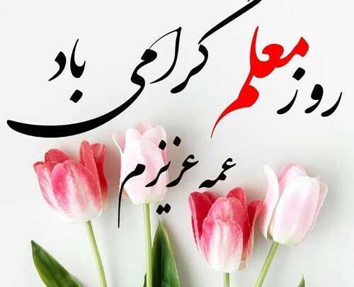 عکس روز معلم برای خاله