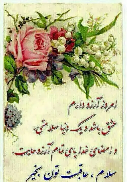 عکس گل روز بخیر