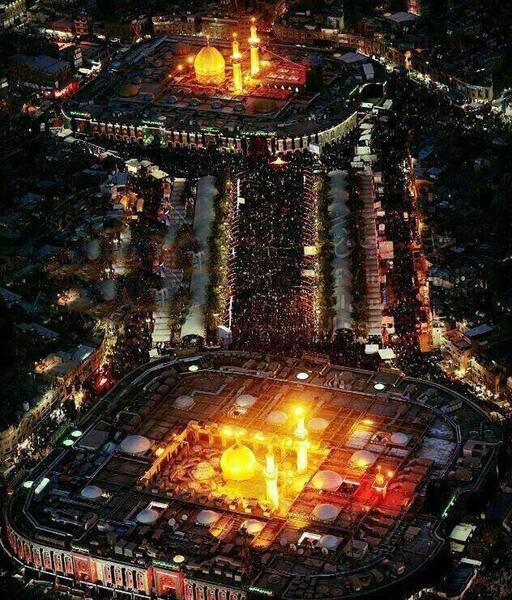 عکس نمای بالا بین الحرمین