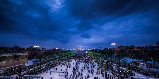 عکس نوشته دوراهی بین الحرمین