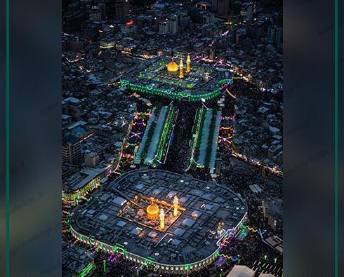 عکس با کیفیت از بین الحرمین کربلا