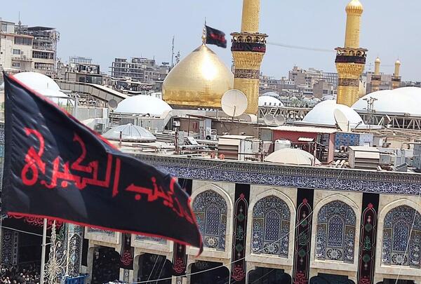 عکس حاج قاسم و ابومهدی در بین الحرمین