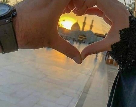 عکس زن تو بین الحرمین