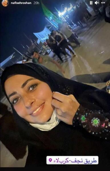 عکس خانم در بین الحرمین