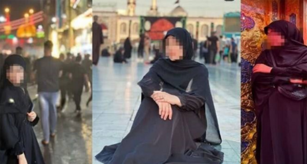 عکس زن چادری در بین الحرمین