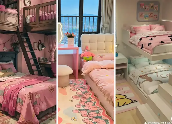 عکس اتاق خواب کودکانه دخترانه