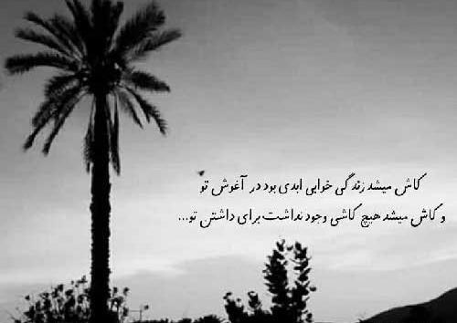 عکس نوشته دلم خواب میخواهد انقدر عمیق