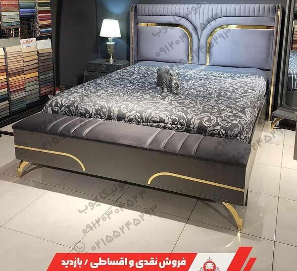 عکس تخت خواب طرح چوب