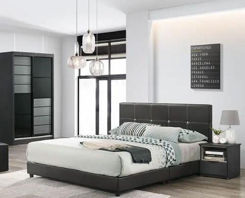 عکس تخت خواب سیاه و سفید